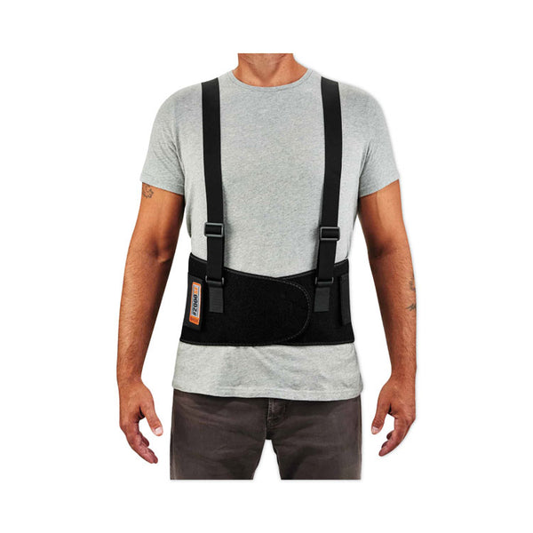 ergodyne® ProFlex 2000SF High-Performance Spandex Back Support Brace, 3X-Large, 46" to 52" Waist, Black, Ships in 1-3 Business Days (EGO11287) Each