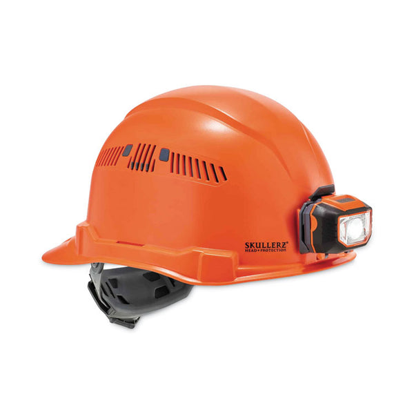 ergodyne® Skullerz 8972LED Class C Hard Hat Cap Style with LED Light, Orange, Ships in 1-3 Business Days (EGO60147)