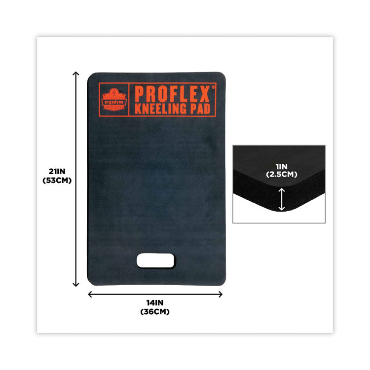 ergodyne® ProFlex 380 Standard Foam Kneeling Pad, 1", Medium, Black, Ships in 1-3 Business Days (EGO18380) Each