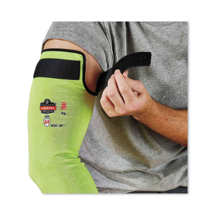 ergodyne® ProFlex 7941-PR CR Protective Arm Sleeve, 22", Lime, Pair, Ships in 1-3 Business Days (EGO17945) 1 Pair