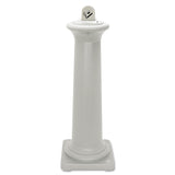 Rubbermaid GroundsKeeper Tuscan Receptacle, 13 x 13 x 38.38, Sandstone (RCP9W30SST) Each