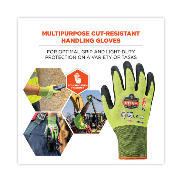 ergodyne® ProFlex 7022 ANSI A2 Coated CR Gloves DSX, Lime, Large, 144 Pairs/Pack, Ships in 1-3 Business Days (EGO17874) Each
