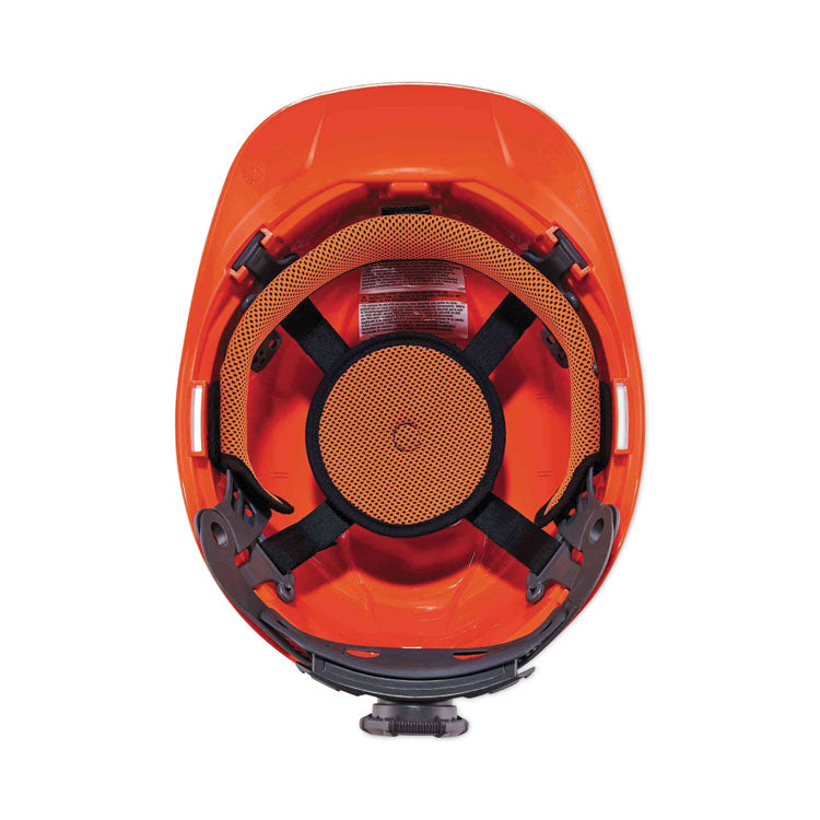 ergodyne® Skullerz 8970LED Class E Hard Hat Cap Style with LED Light, Orange, Ships in 1-3 Business Days (EGO60143) Each