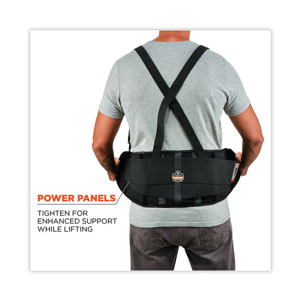 ergodyne® ProFlex 100 Economy Spandex Back Support Brace, Small, 25" to 30" Waist, Black, Ships in 1-3 Business Days (EGO11382) Each