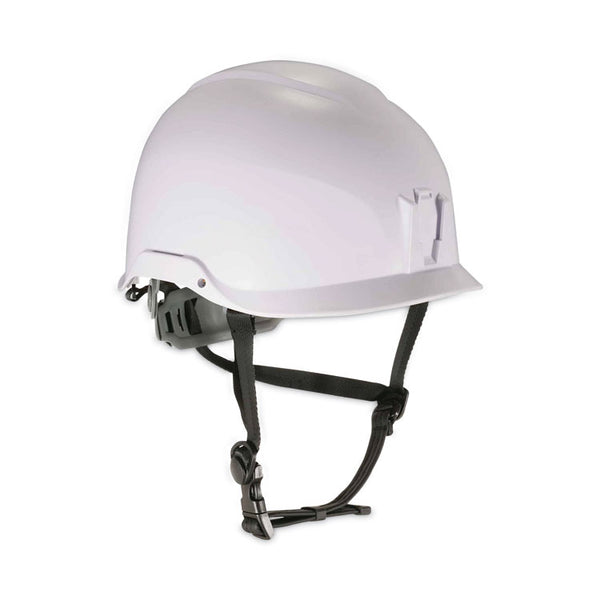 ergodyne® Skullerz 8974 Class E Safety Helmet, 6-Point Ratchet Suspension, White, Ships in 1-3 Business Days (EGO60200)