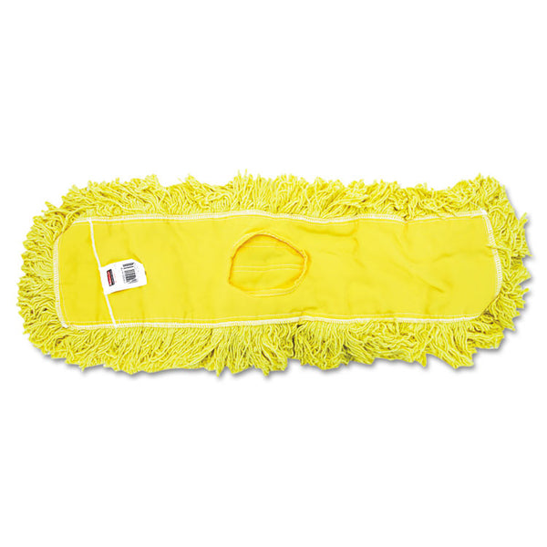 Rubbermaid® Commercial Trapper Commercial Dust Mop, Looped-end Launderable, 5" x 24", Yellow (RCPJ15300YEL)