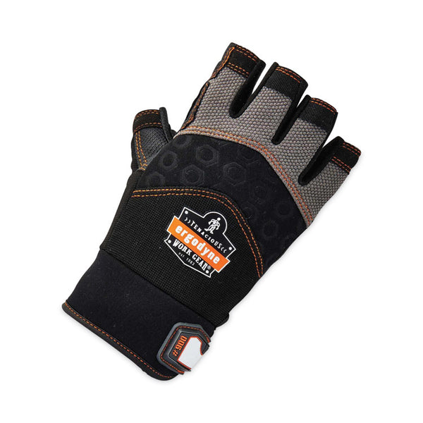 ergodyne® ProFlex 900 Half-Finger Impact Gloves, Black, Small, Pair, Ships in 1-3 Business Days (EGO17692) 1 Pair