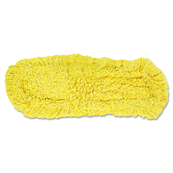 Rubbermaid® Commercial Trapper Commercial Dust Mop, Looped-end Launderable, 5" x 24", Yellow (RCPJ15300YEL)