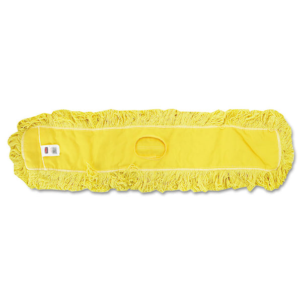 Rubbermaid® Commercial Trapper Commercial Dust Mop, Looped-end Launderable, 5" x 48", Yellow (RCPJ15700YEL)