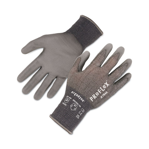 ergodyne® ProFlex 7044 ANSI A4 PU Coated CR Gloves, Gray, Medium, Pair, Ships in 1-3 Business Days (EGO10493) 1 Pair