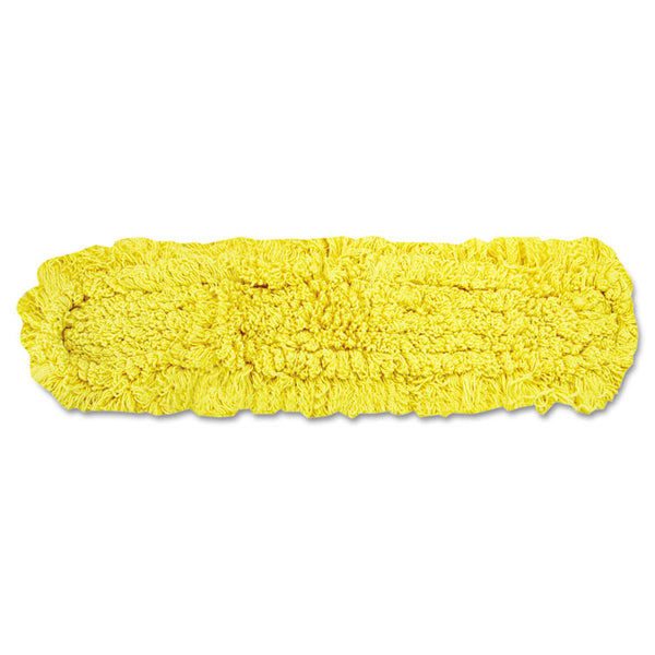 Rubbermaid® Commercial Trapper Commercial Dust Mop, Looped-end Launderable, 5" x 48", Yellow (RCPJ15700YEL)