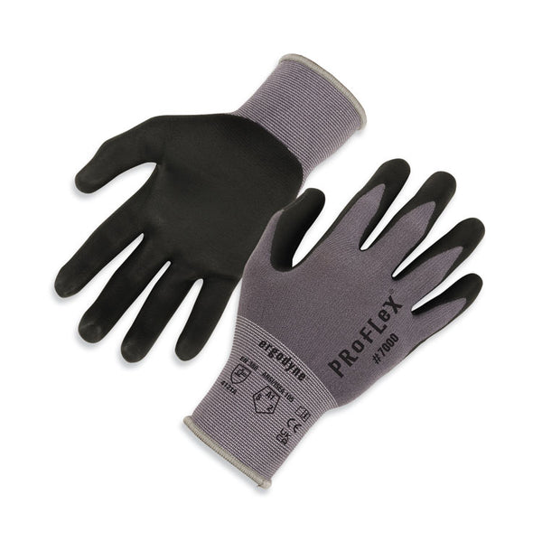 ergodyne® ProFlex 7000 Nitrile-Coated Gloves Microfoam Palm, Gray, 2X-Large, Pair, Ships in 1-3 Business Days (EGO10376) 1 Pair