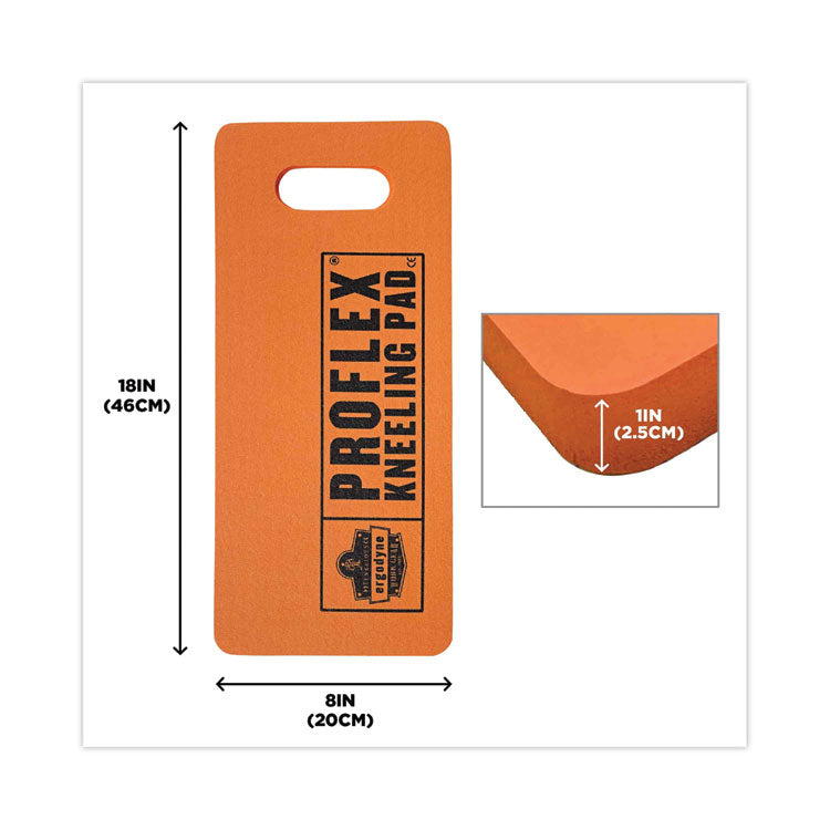 ergodyne® ProFlex 375 Small Foam Kneeling Pad, 1", Small, Orange, Ships in 1-3 Business Days (EGO18376) Each