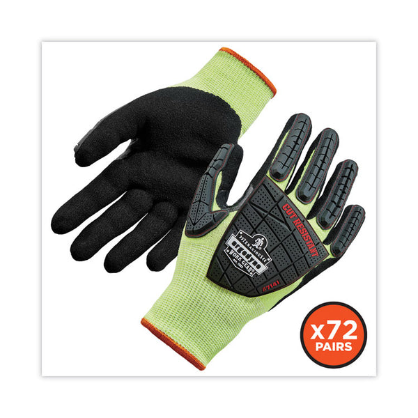 ergodyne® ProFlex 7141 ANSI A4 DIR Nitrile-Coated CR Gloves, Lime, Large, 72 Pairs/Pack, Ships in 1-3 Business Days (EGO17834) Each