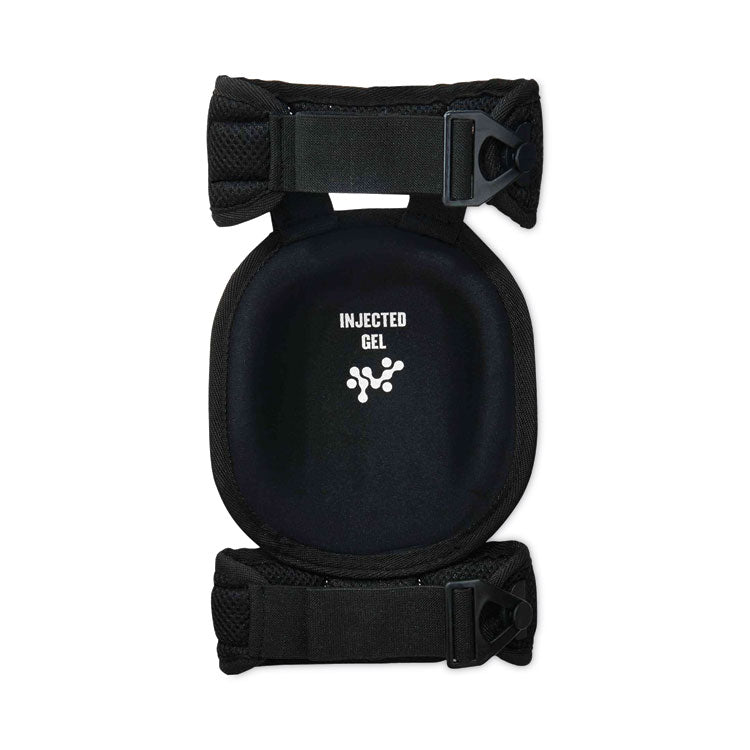 ergodyne® ProFlex 344 Injected Gel Knee Pads With Comfort Straps, Short Cap, Buckle Closure, Black, Pair, Ships in 1-3 Business Days (EGO18444) 1 Pair