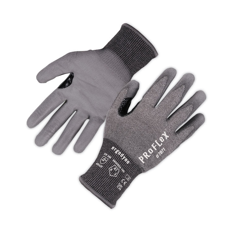 ergodyne® ProFlex 7071 ANSI A7 PU Coated CR Gloves, Gray, Large, 12 Pairs/Pack, Ships in 1-3 Business Days (EGO18064) Each