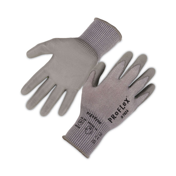 ergodyne® ProFlex 7024 ANSI A2 PU Coated CR Gloves, Gray, Large, Pair, Ships in 1-3 Business Days (EGO10404) 1 Pair