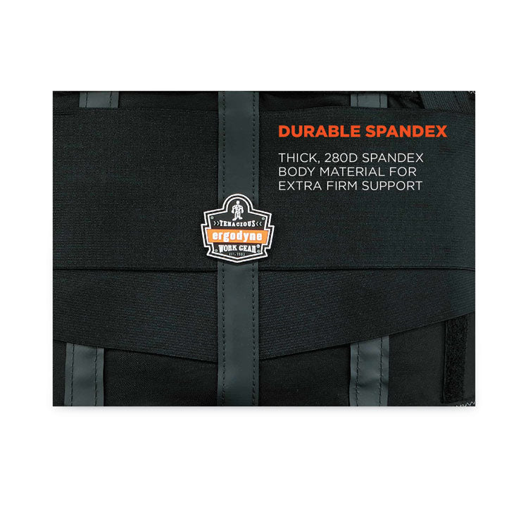 ergodyne® ProFlex 1100SF Standard Spandex Back Support Brace, X-Small, 20" to 25" Waist, Black, Ships in 1-3 Business Days (EGO11601) Each