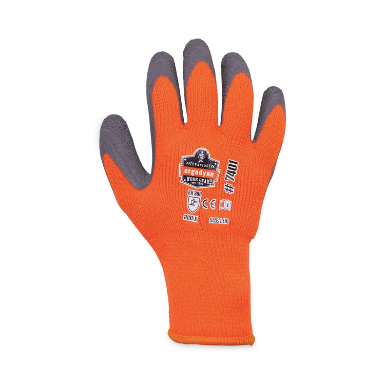 ergodyne® ProFlex 7401 Coated Lightweight Winter Gloves, Orange, X-Large, Pair, Ships in 1-3 Business Days (EGO17625) 1 Pair
