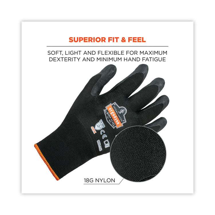 ergodyne® ProFlex 7001 Nitrile-Coated Gloves, Black, Large, Pair, Ships in 1-3 Business Days (EGO17954) 1 Pair