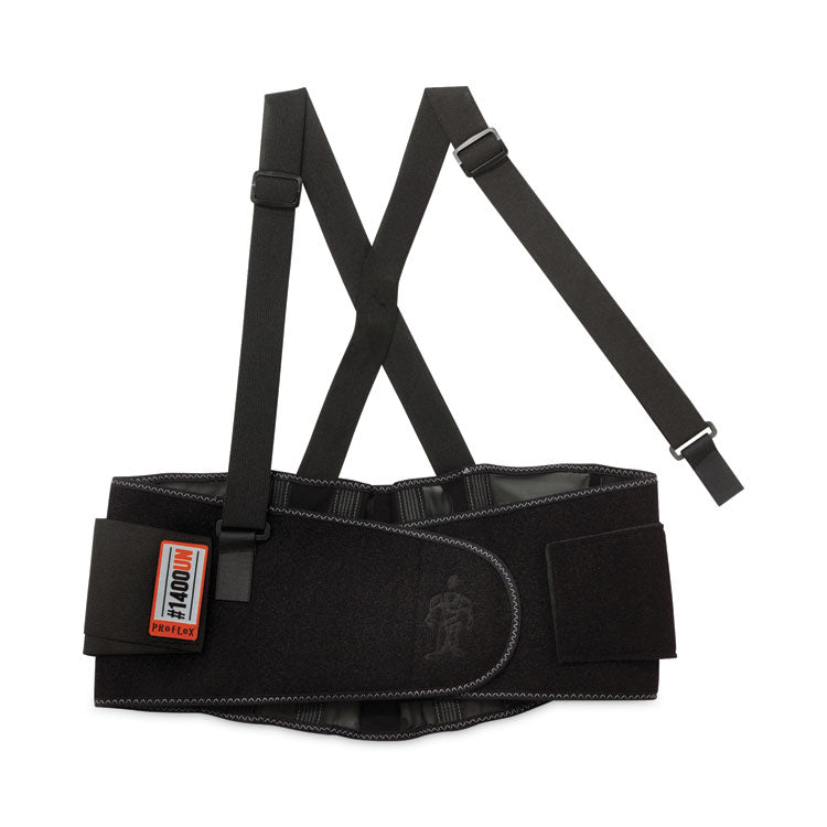 ergodyne® ProFlex 1400UN Universal Size Back Support Brace, One Size Fits All, 25" to 58" Waist, Black, Ships in 1-3 Business Days (EGO11400) Each