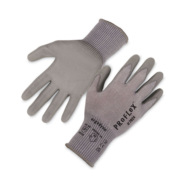 ergodyne® ProFlex 7024 ANSI A2 PU Coated CR Gloves, Gray, Small, Pair, Ships in 1-3 Business Days (EGO10402) 1 Pair
