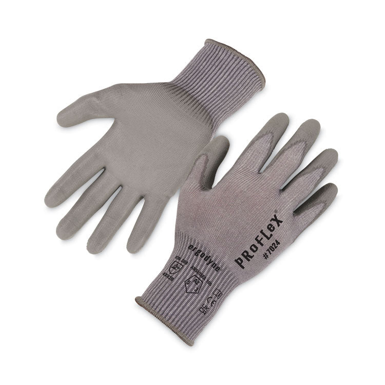 ergodyne® ProFlex 7024 ANSI A2 PU Coated CR Gloves, Gray, Small, Pair, Ships in 1-3 Business Days (EGO10402) 1 Pair