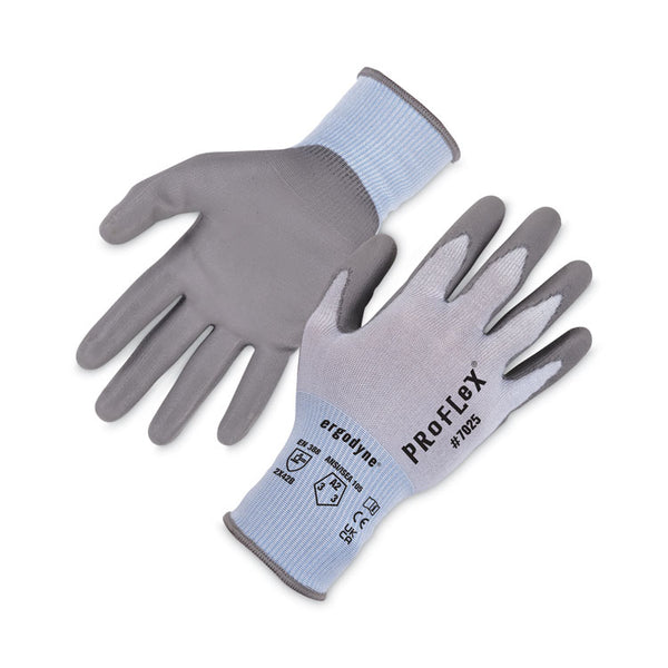 ergodyne® ProFlex 7025 ANSI A2 PU Coated CR Gloves, Blue, Small, 12 Pairs/Pack, Ships in 1-3 Business Days (EGO10422) Each