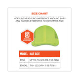 ergodyne® Skullerz 8950 Bump Cap Hat, Long Brim, Lime, Ships in 1-3 Business Days (EGO23335) Each