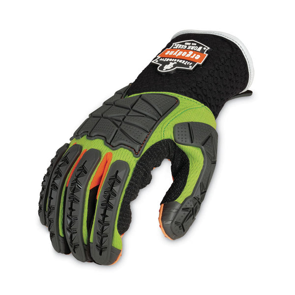 ergodyne® ProFlex 925F(x) Standard Dorsal Impact-Reducing Gloves, Black/Lime, Medium, Pair, Ships in 1-3 Business Days (EGO17903) 1 Pair