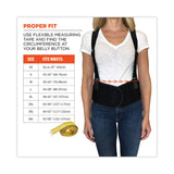 ergodyne® ProFlex 1600 Standard Elastic Back Support Brace, X-Small, 20" to 25" Waist, Black, Ships in 1-3 Business Days (EGO11101) Each