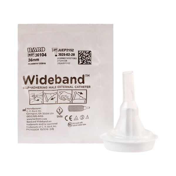 Wide Band® Male External Catheter Self-Adhesive Band Silicone Large (334734_EA) 1/EA