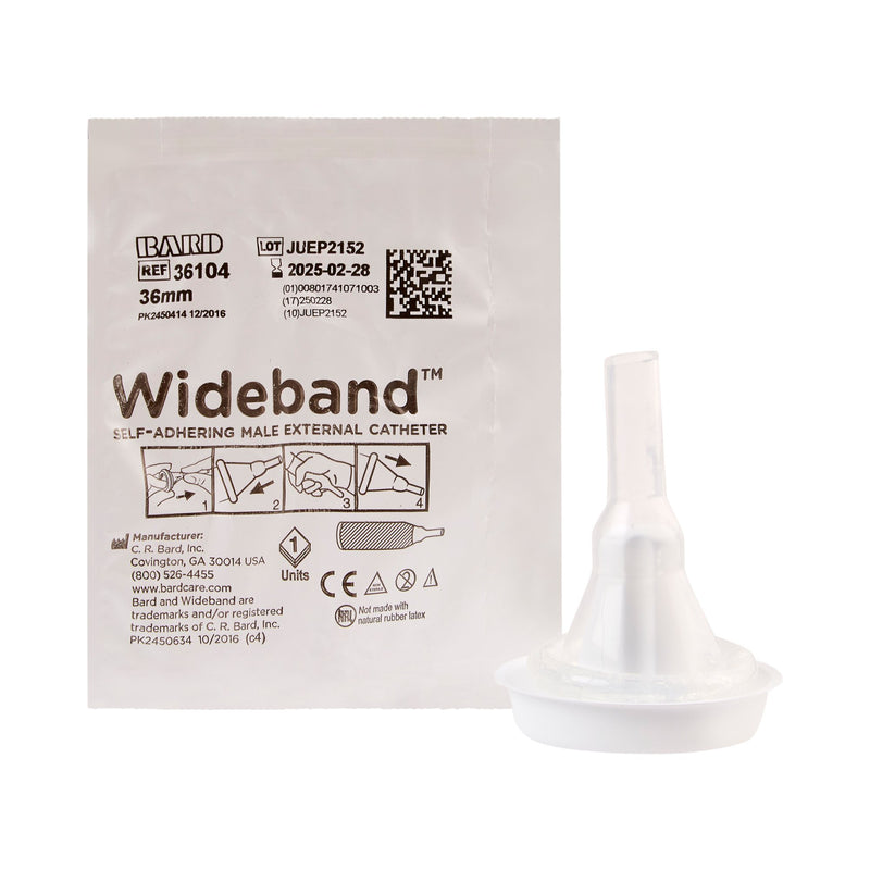 Wide Band® Male External Catheter Self-Adhesive Band Silicone Large (334734_EA) 1/EA
