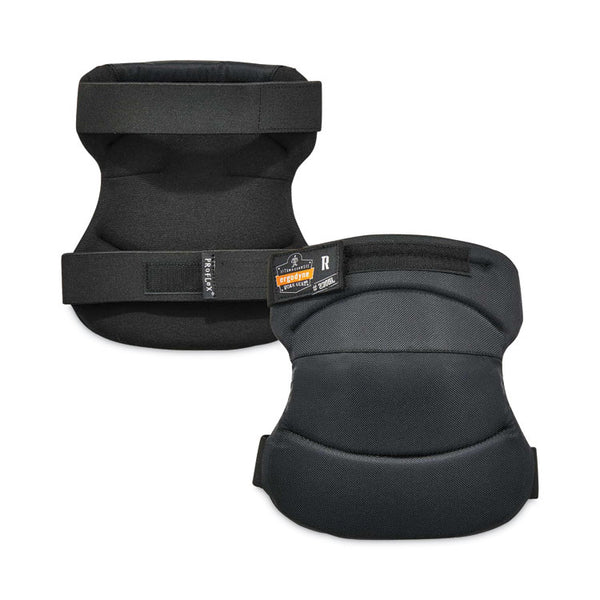 ergodyne® ProFlex 230HL Knee Pads, Wide Soft Cap, Hook and Loop Closure, One Size Fits Most, Black, Pair, Ships in 1-3 Business Days (EGO18231) 1 Pair