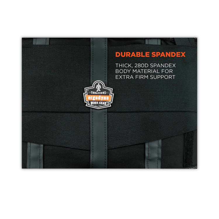 ergodyne® ProFlex 1100SF Standard Spandex Back Support Brace, X-Large, 38" to 42" Waist, Black, Ships in 1-3 Business Days (EGO11605) Each