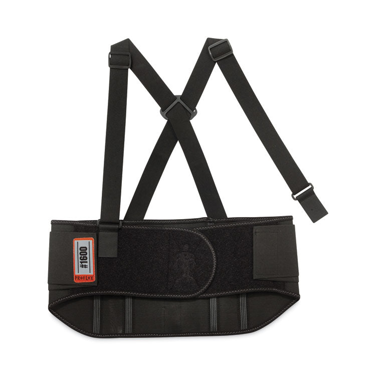 ergodyne® ProFlex 1600 Standard Elastic Back Support Brace, Medium, 30" to 34" Waist, Black, Ships in 1-3 Business Days (EGO11103) Each
