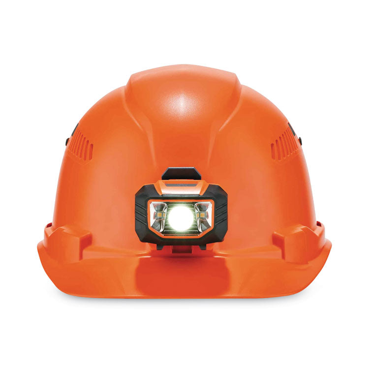 ergodyne® Skullerz 8972LED Class C Hard Hat Cap Style with LED Light, Orange, Ships in 1-3 Business Days (EGO60147) Each