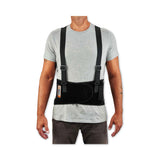 ergodyne® ProFlex 1100SF Standard Spandex Back Support Brace, 4X-Large, 52" to 58" Waist, Black, Ships in 1-3 Business Days (EGO11608) Each