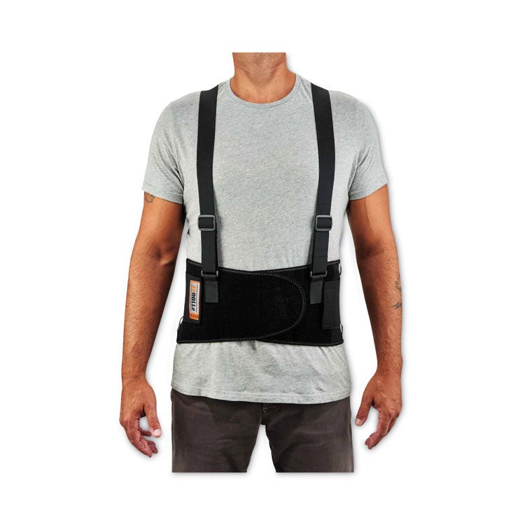 ergodyne® ProFlex 1100SF Standard Spandex Back Support Brace, 4X-Large, 52" to 58" Waist, Black, Ships in 1-3 Business Days (EGO11608) Each