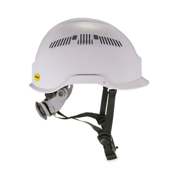 ergodyne® Skullerz 8975-MIPS Class C Safety Helmet with MIPS Elevate Ratchet Suspension, White, Ships in 1-3 Business Days (EGO60256)