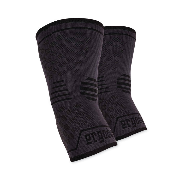 ergodyne® ProFlex 651 Elbow Compression Sleeve, Large, Gray/Black, Ships in 1-3 Business Days (EGO16594) Each