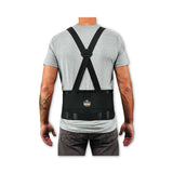 ergodyne® ProFlex 1625 Elastic Back Support Brace, 3X-Large, 46" to 52" Waist, Black, Ships in 1-3 Business Days (EGO11117) Each