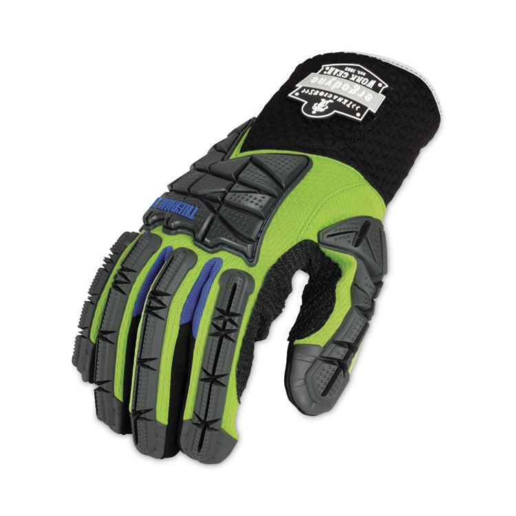 ergodyne® ProFlex 925WP Performance Dorsal Impact-Reducing Thermal Waterprf Gloves, Black/Lime, Small, Pair, Ships in 1-3 Business Days (EGO18102) 1 Pair
