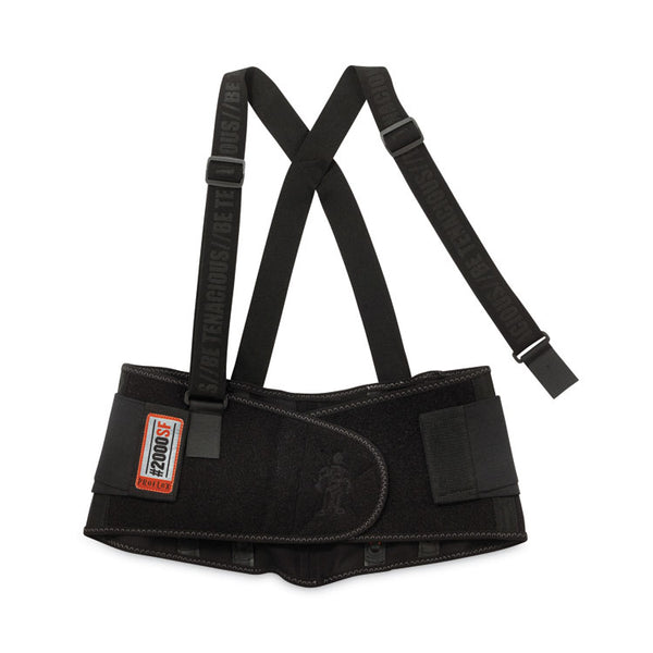 ergodyne® ProFlex 2000SF High-Performance Spandex Back Support Brace, 3X-Large, 46" to 52" Waist, Black, Ships in 1-3 Business Days (EGO11287) Each