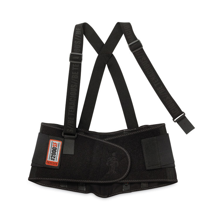 ergodyne® ProFlex 2000SF High-Performance Spandex Back Support Brace, 3X-Large, 46" to 52" Waist, Black, Ships in 1-3 Business Days (EGO11287) Each
