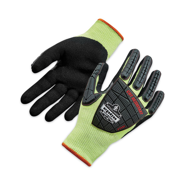 ergodyne® ProFlex 7141 ANSI A4 DIR Nitrile-Coated CR Gloves, Lime, Medium, Pair, Ships in 1-3 Business Days (EGO17913) 1 Pair