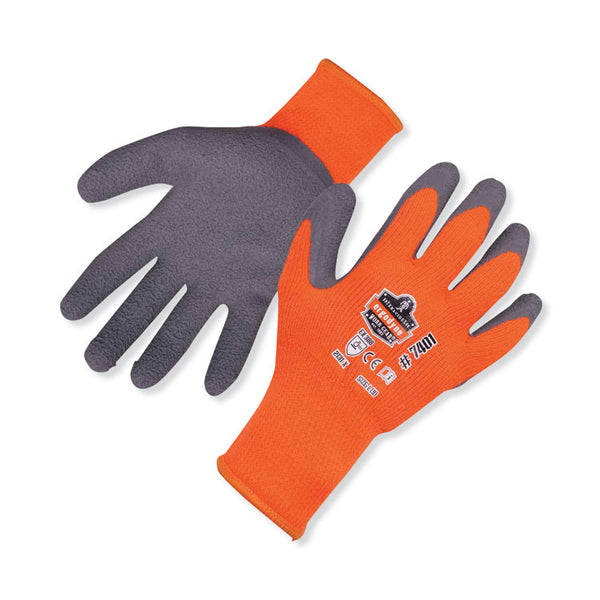 ergodyne® ProFlex 7401 Coated Lightweight Winter Gloves, Orange, Large, Pair, Ships in 1-3 Business Days (EGO17624) 1 Pair
