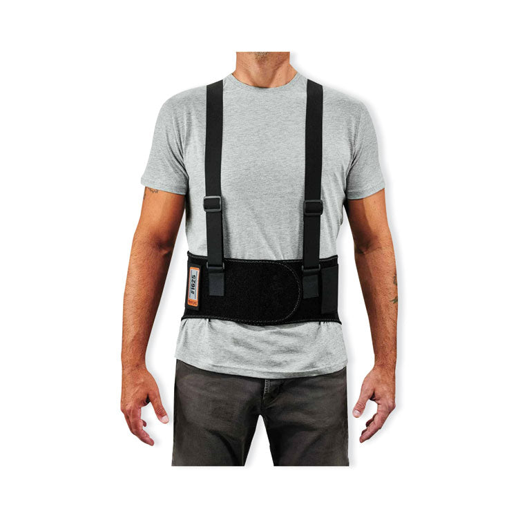 ergodyne® ProFlex 1625 Elastic Back Support Brace, 3X-Large, 46" to 52" Waist, Black, Ships in 1-3 Business Days (EGO11117) Each
