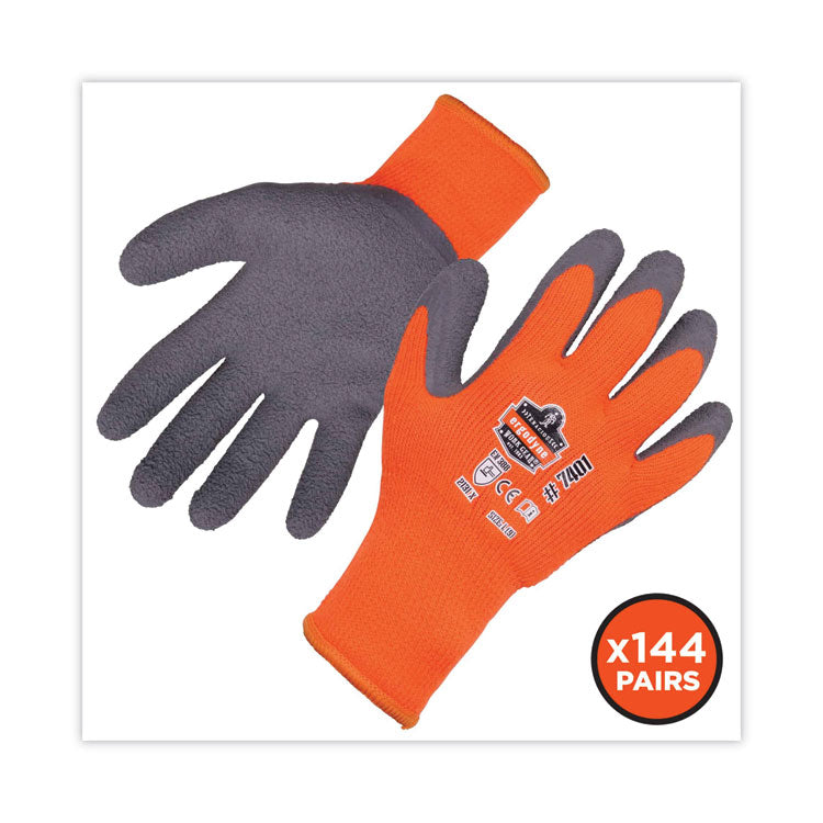 ergodyne® ProFlex 7401 Coated Lightweight Winter Gloves, Orange, Large, 144 Pairs, Ships in 1-3 Business Days (EGO17894) Each