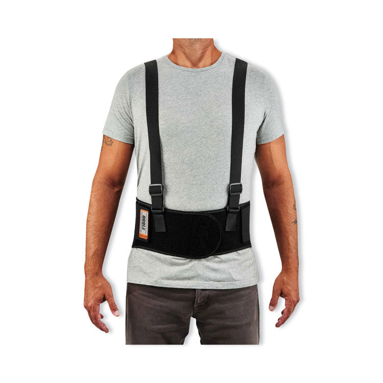 ergodyne® ProFlex 1600 Standard Elastic Back Support Brace, 2X-Large, 42" to 46" Waist, Black, Ships in 1-3 Business Days (EGO11106) Each
